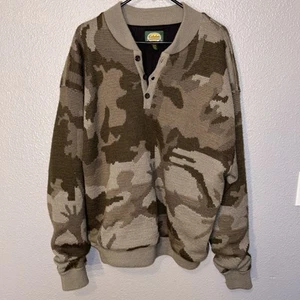 Cabelas Wool Windshear Sweater Herren XL Waterfowler Camouflage Pullover gefüttert Camo - Bild 1 von 11