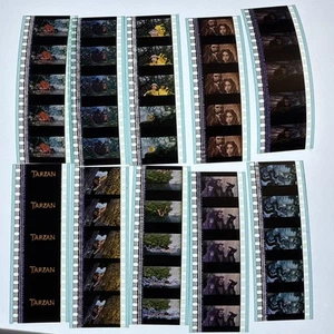 Lote de celdas de tira de película Disney Tarzán 35 mm 10 RARAS E - Imagen 1 de 1