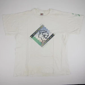 Vintage Cascade Run Off Shirt Mens Medium White Nike 1988 Road Race Running 80s - Picture 1 of 4
