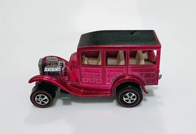 Ford Woody Rose Rosa Fucsia 1969 Original Hot Wheels Redline Classic 31  Foto 1 de 4