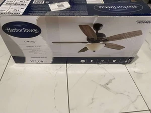 Harbor Breeze 52 Inch Oxford Ceiling Fan Brown  Oak - Picture 1 of 3
