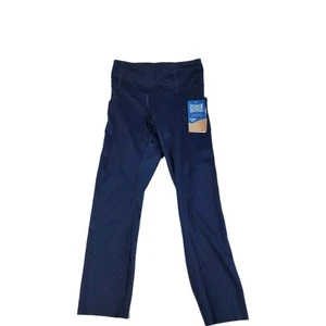 Brooks Women’s Size XS Method 3/4 Running Tights Blue Phone Pockets Stretch New - Picture 1 of 7