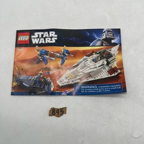 Lego Star Wars Mace Windu Jedi Starfighter 7868 INSTRUCTIONS Manual ONLY Rare