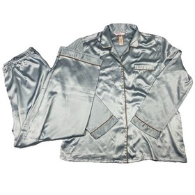 Victoria&rsquo;s Secret Angels Satin Pajama Set Blue Large NWT | 2000&rsquo;s New Old Stock!