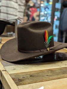 Stetson® 6X Rancher 160th Edition Chocolate 5" Crown Felt Hat With Free Brush - Picture 1 of 2