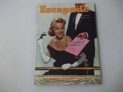 Escapade MARCH,1957 Vol 2#6, Men's Magazine Pinups Humor Fiction-Kim Novak. Foto 1 de 4