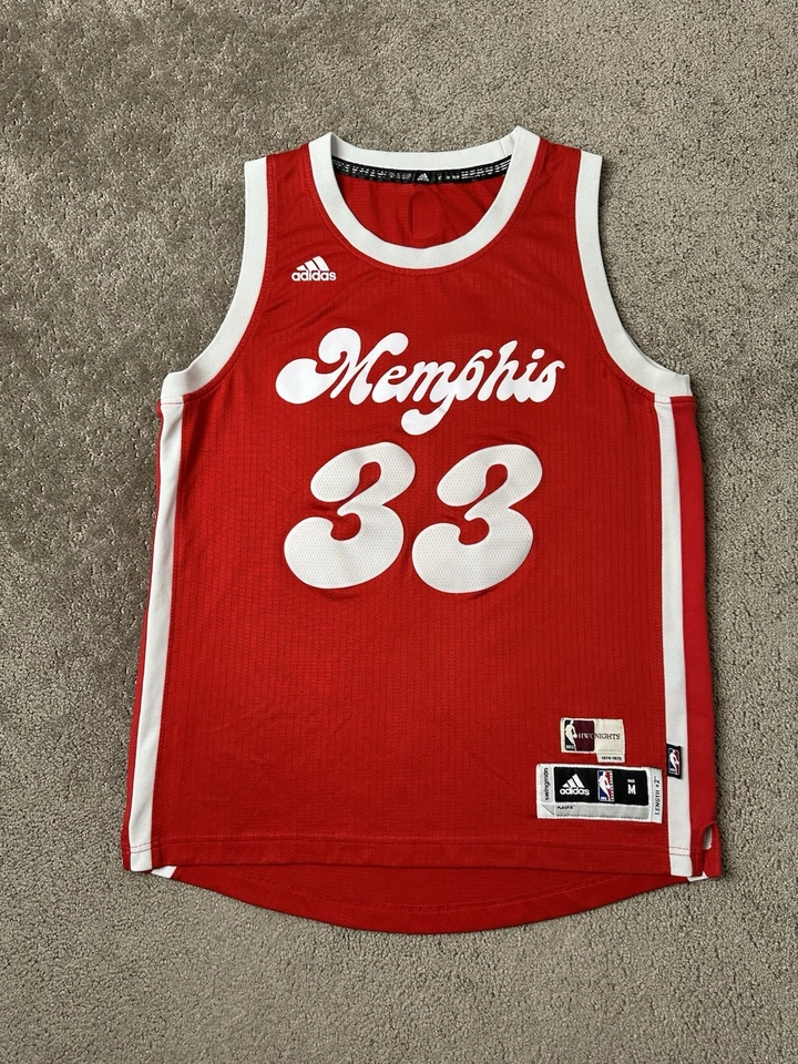 Camiseta Adidas #33 MARC GASOL Memphis Sounds HWC Nights Grizzlies RARA para hombre, talla M Foto 1 de 4