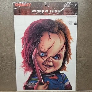 Chucky Large Decal Window Cling Horror Killer Doll Child's Play Movie Halloween - Picture 1 of 5