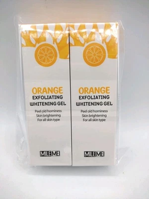 Orange Exfoliating Gel Lot Of Two/ Scrub Face Body Skin Peeling Gel Moisturizing - Image 1 of 4