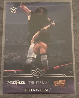 2014 Topps WWE The Streak Undertaker defeats Diesel Trading Card WWF Wrestling - Image 1 of 2