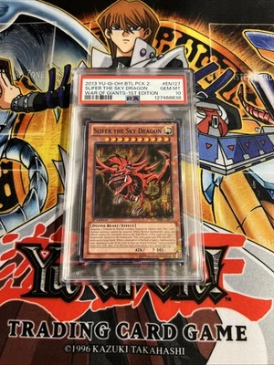 GEMA COMO NUEVA 10 YU-GI-OH! Slifer the Sky Dragon (Mosaico Raro) BP02-EN127 POP 14 Foto 1 de 3