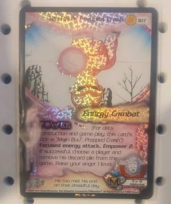 Dragon Ball Z - 107 Kid Buu's Prepped Crash - Rare Unlimited Foil DBZ CCG Score  - Image 1 of 2