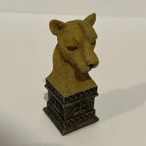 Wild Animals of Africa Chess Replacement Piece Ben Homer 2002 LION Queen Black - Picture 1 of 11