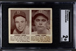 1941 Double Play Set-Break # 23/24 Harold Reese/Kirby Higbe SGC 2 - Picture 1 of 2