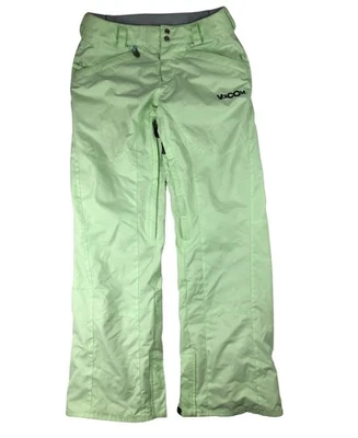 Pantalones de nieve Volcom Stone para mujer pequeños verde menta jersey esquí snowboard Foto 1 de 4