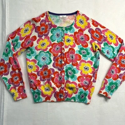 Cárdigan Hanna Andersson Clásico Cuello Redondo Abotonado Suéter Ligero Talla 12 Foto 1 de 4