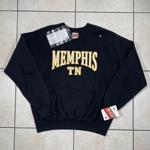 Memphis Tennessee MV Sport Pro Weave Sweatshirt Large Sample Black Gold Vintage - Bild 1 von 10