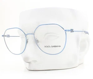 Dolce Gabbana Brille DG1348 1327 Brille glänzend himmelblau Metall 56mm mit Etui - Bild 1 von 6