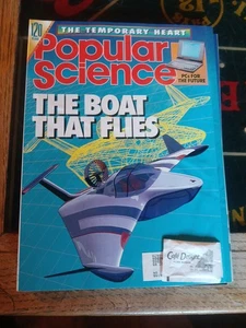 Popular Science Magazine April 1992 The Boat That Flies Temporary Heart  - Picture 1 of 1