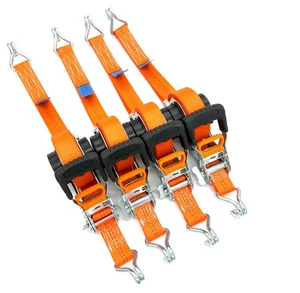 4 Stück Automatik Zurrgurt Spanngurt mit Spitzhaken 5,0 m x 35 mm 1000/2000 daN - Bild 1 von 5