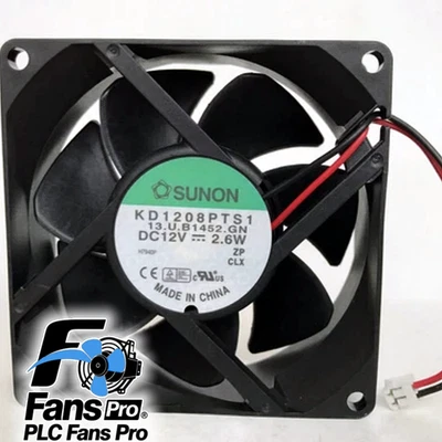 1PCS Brand New SUNON KD1208PTS1 Axial Fan DC 12V 1.8W 2-wires Case Cooling Fan - Image 1 of 3