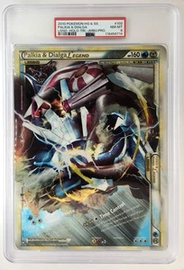 Jumbo Pokemon Palkia & Dialga Legend Holo - PSA 8 - Triumpant #102 - Near Mint - Bild 1 von 2