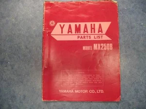 YAMAHA PARTS LIST NUMBERS MANUAL 1975 MX250B - Picture 1 of 6