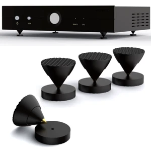 4Set Głośnik audio HiFi Subwoofer Palisander Kolce Izolacja Stojak Stojak 23x20mm - Zdjęcie 1 z 8