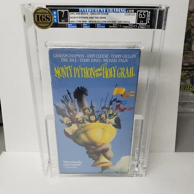 Monty Python and the Holy Grail VHS Tristar Sticker Sealed New IGS Graded 7 6.5 - Image 1 of 4