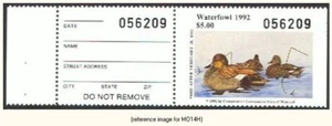 D2K Missouri Duck Stamp 1992 $5.00 w/left tab - Picture 1 of 1