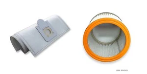 10 Feinstaub Filtersäcke für Rotfuchs VCL3000 + 1 waschbarer Filter für VCL 3000 - Bild 1 von 2