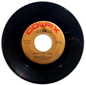 JAMES DARREN – Goodbye Cruel World / Valerie - Vinyl 45rpm 1961 Colpix CP 609 - Imagen 1 de 4