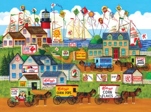 Rompecabezas RoseArt Town by the Sea 1000 piezas de Anthony Kleem - Imagen 1 de 2