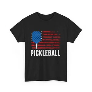 Pickleball American Flag Shirt, Pickleball Paddle Sports Pickleball Lovers Shirt - Picture 1 of 9