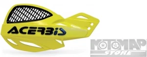 Paramani Acerbis Mx Uniko Vented Cross Enduro Motard Giallo + Kit Montaggio - Foto 1 di 1