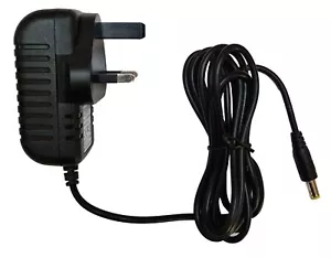 ALIMENTATORE 12V 1A 1000MA 2 METRI CAVO CENTRO POLARITÀ POSITIVA 2,5 MM X 5,5 MM - Foto 1 di 3