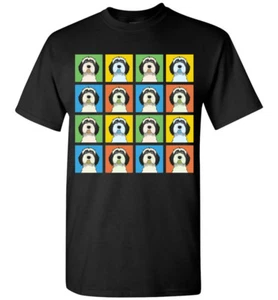 Tibetan Terrier Cartoon Pop T-Shirt Tee, Men Women Youth Tank Short Long Sleeve - Picture 1 of 8