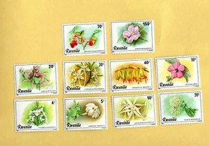 RWANDA 1009-18 MNH LOCAL FLOWERS - Picture 1 of 1