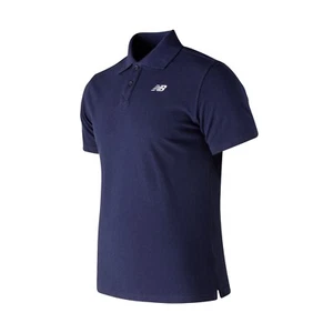 Camisa polo New Balance Core - para hombre - azul marino - 100% algodón - Imagen 1 de 2