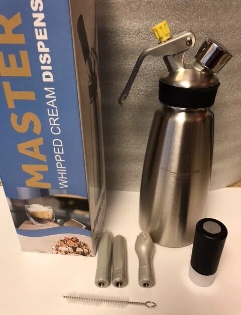 Stainless Steel Pro Whipper Dispenser 1 PT (.5l) Best Whip Cream Charger N2o SSD