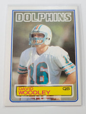 DAVID WOODLEY 1983 Topps #323.  DOLPHINS - Nice Shape