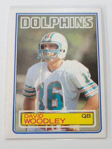 DAVID WOODLEY 1983 Topps #323.  DOLPHINS - Nice Shape
