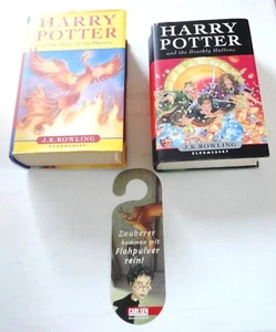 2 Unread Harry Potter HC Deadly Hallows UK 1st Ed Order Of Phoenix 9th Bookmark - Imagen 1 de 17