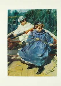 ROYALE / DRUCK / GESTRANDET / SIR ALFRED MUNNINGS / 41 X 31 CMS - Bild 1 von 1