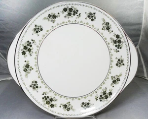 VALLEYGREEN H5015 by Royal Doulton Handled Cake Plate NEW NEVER USED England - Picture 1 of 5