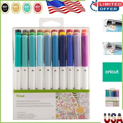 Creative 30 bolígrafos de colores de punta fina - no tóxicos y sin ácido para uso seguro Foto 1 de 4