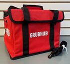 BRAND NEW! Red Thermal Insulated GRUBHUB Delivery Bag, w/ Shoulder Strap 12x11x9