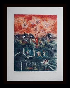 Roberto Matta Tranchetre Original Etching & Acquatint Hand Signed Surrealism - Picture 1 of 5