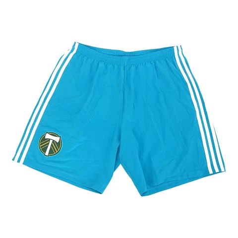 Portland Timbers MLS Adidas Men's  Bold Aqua Climaliate Condivo 18 Team Shorts Cover