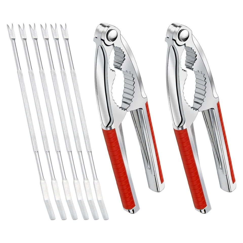 Nut Crackers 8Pcs Multi-Purpose Cracker Tools - Stainless Steel Seafood Pecan... - Image 1 of 4